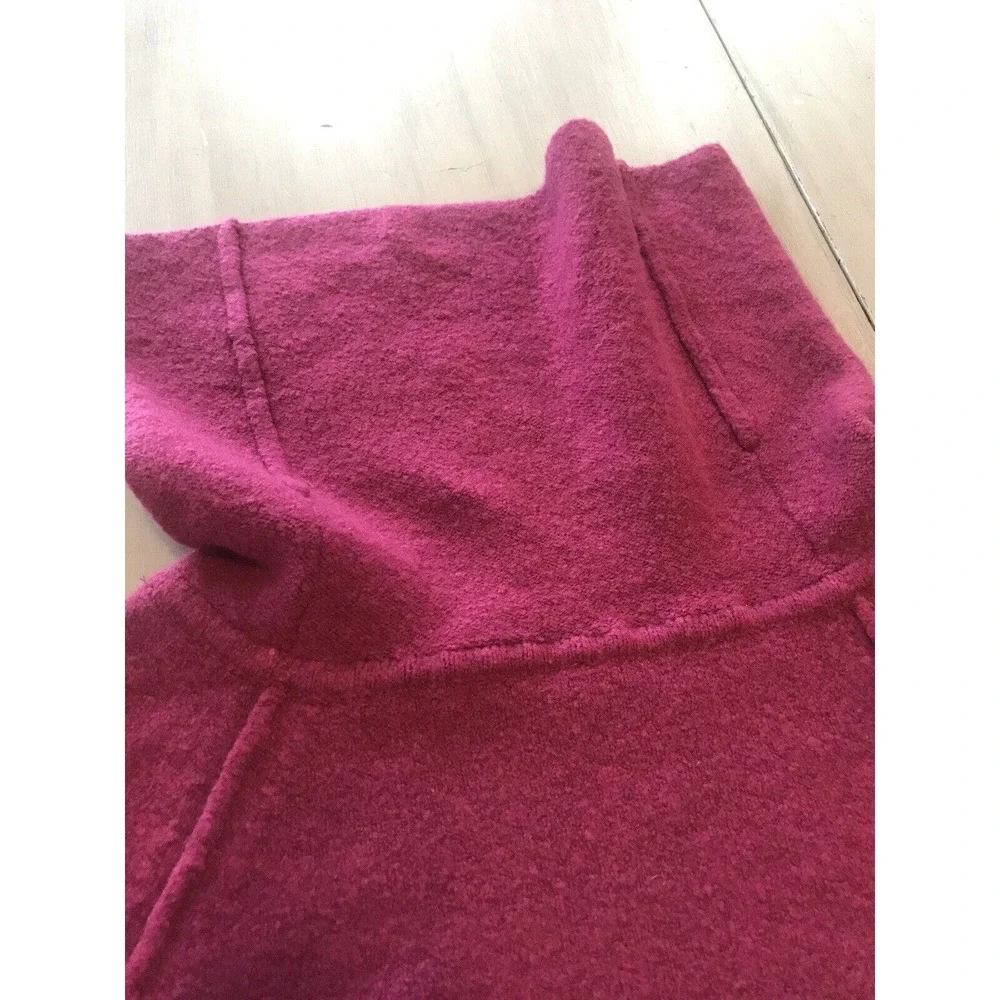 Free People Magic Orchid Echo Beach Oversized Cowl Neck Pullover Sweater Wool XS - Picture 10 of 11